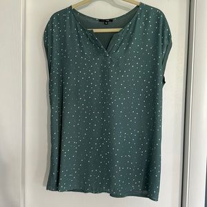 Papermoon Reece Mixed Material blouse- like new- StitchFix